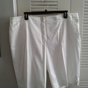 NWT Avenue The Sateen  White Shorts